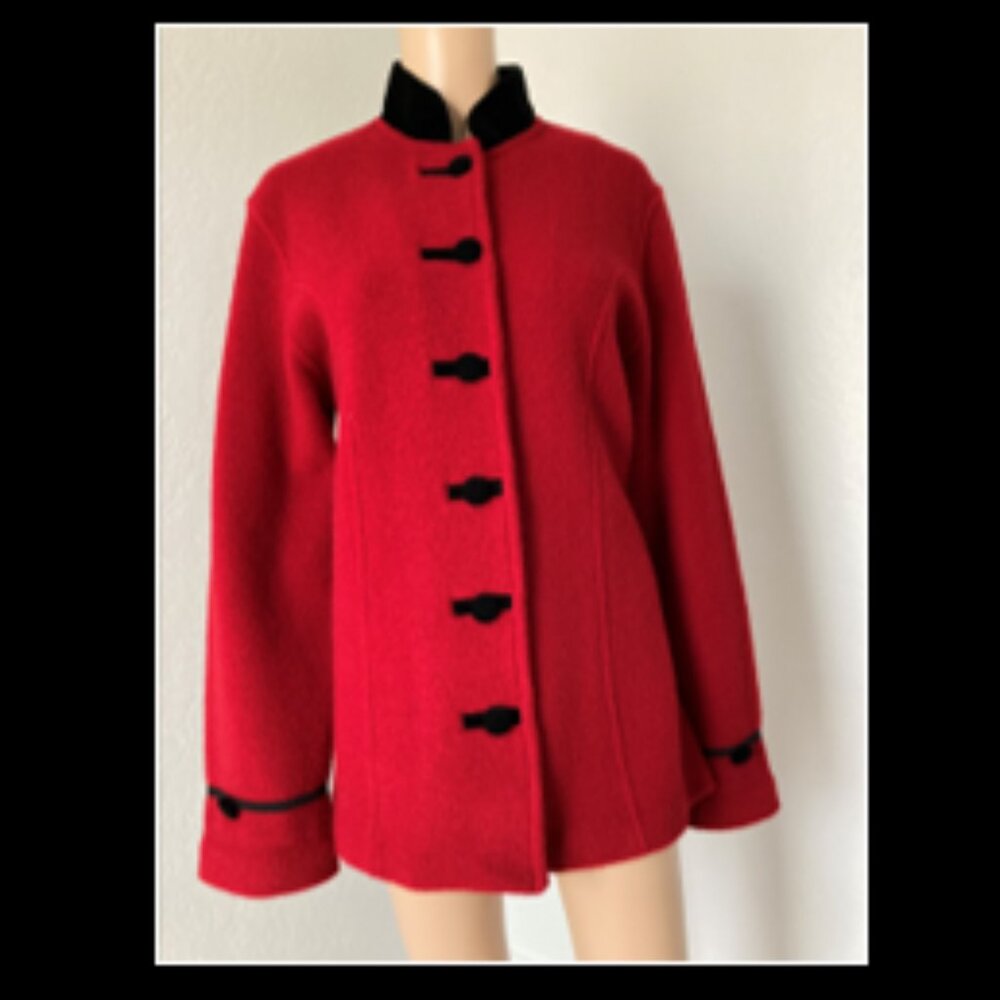 Willi Smith Red Wool Jacket